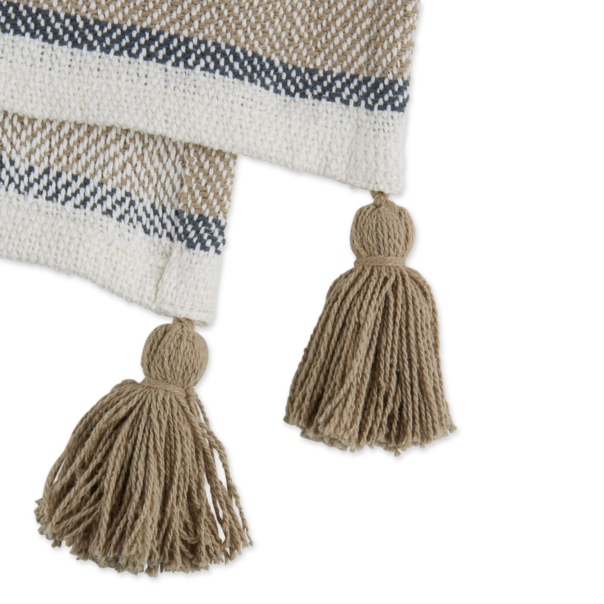 DII® Stone & Mineral 2-Tone Chevron Stripe Throw